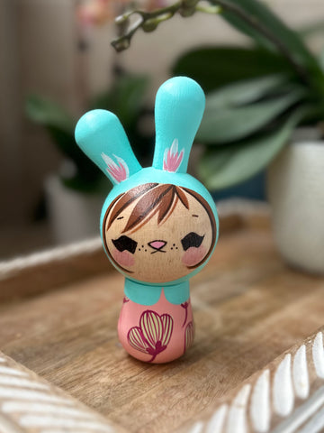 Bunny (aqua/pink)