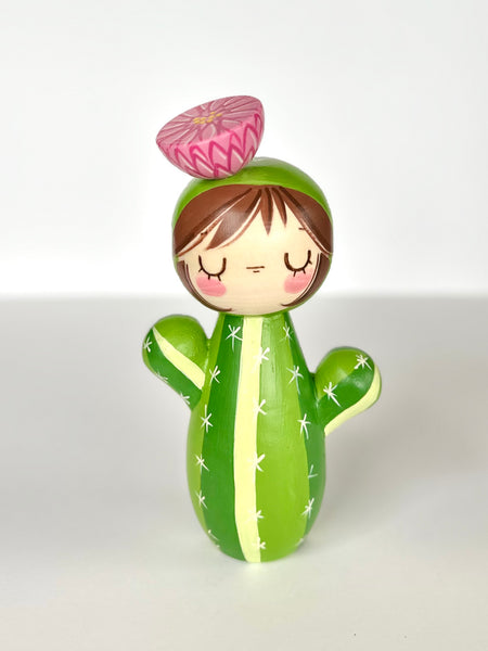 Large Cactus Girl (eyes closed)