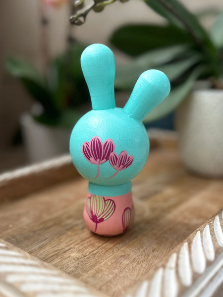 Bunny (aqua/pink)